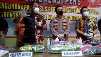 2 Tersangka Narkotika Di Tangkap Dit Narkoba Polda Lampung, Terancam Hukuman Mati